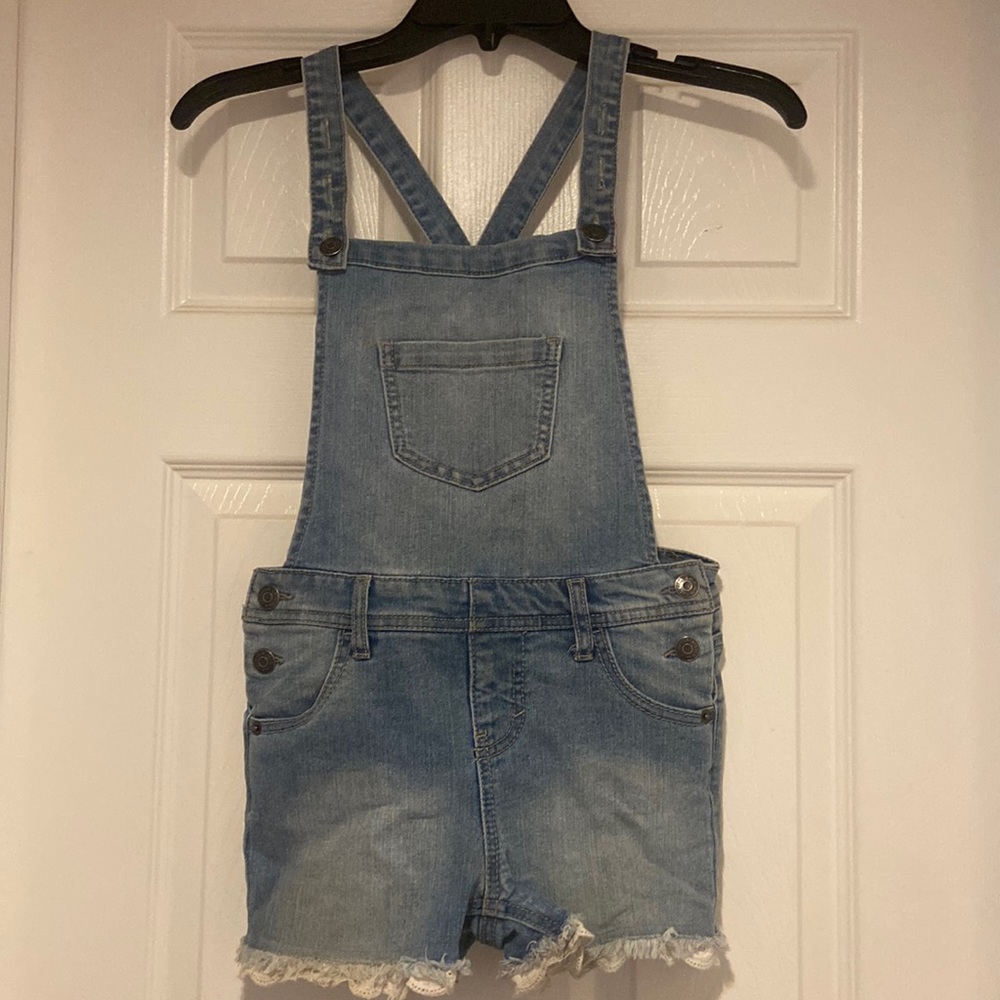 Girl denim overalls